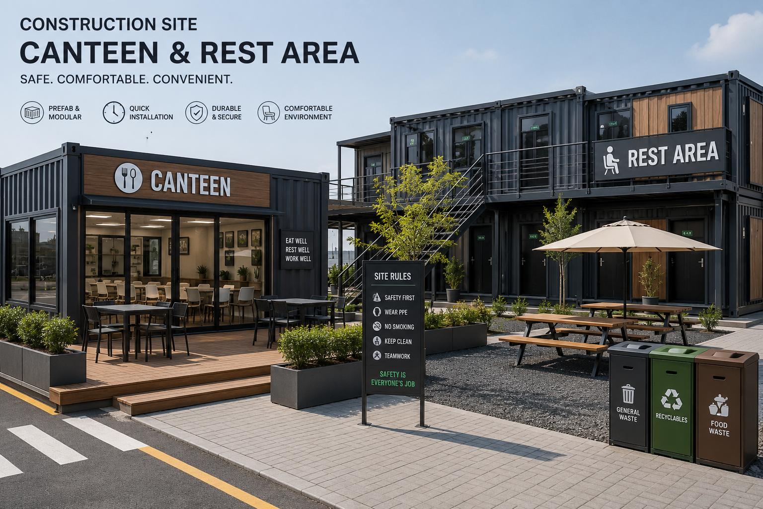工地临建用房规划：项目部、宿舍、食堂如何布局？